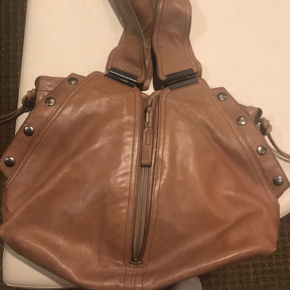Kooba tan leather shoulder bag